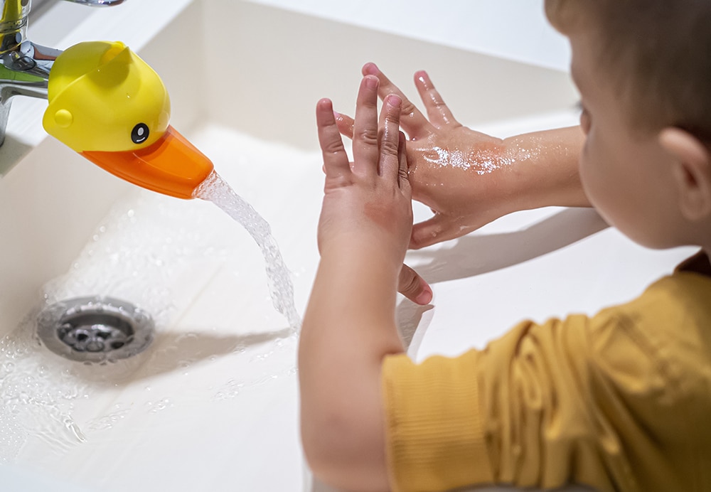 Frequent Hand Washing Scrubs The Germs Away