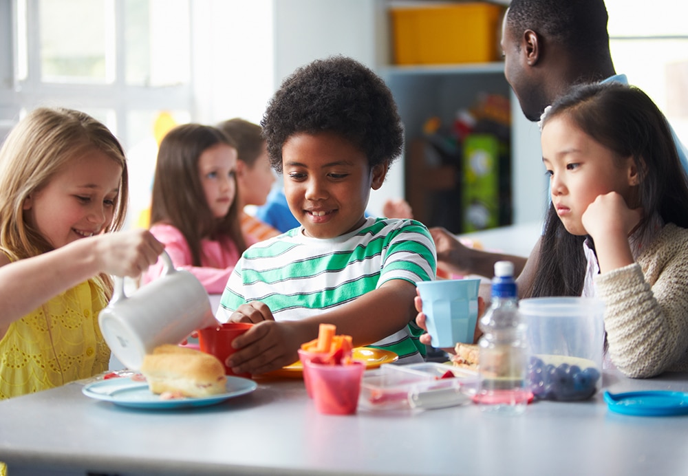 A Healthy Snack Keeps Them Full Until Dinner